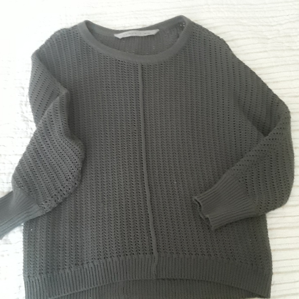 Athleta Jade Green Cotton-blend Sweater